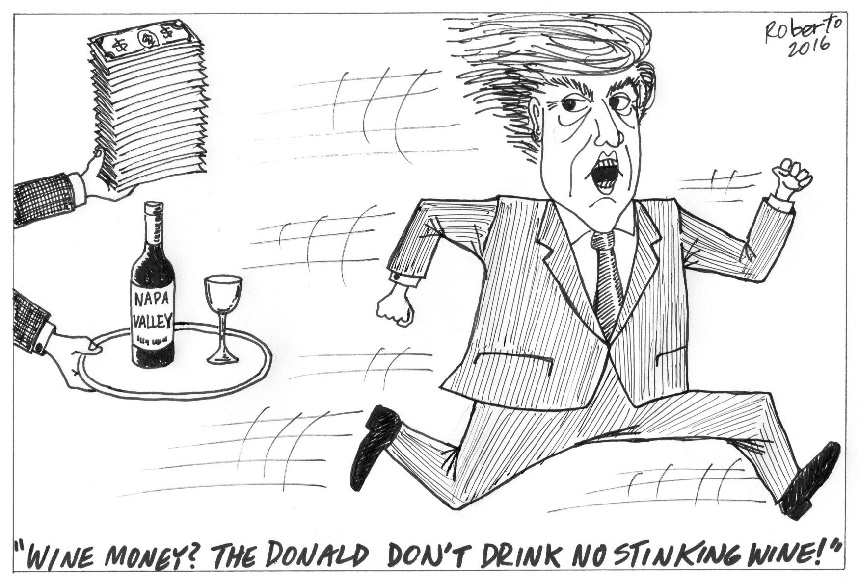 Editorial cartoon for Sept. 4, 2016